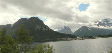 Norway, More Og Romsdal County, the Waters of Romsdalfjord Stock Image ...