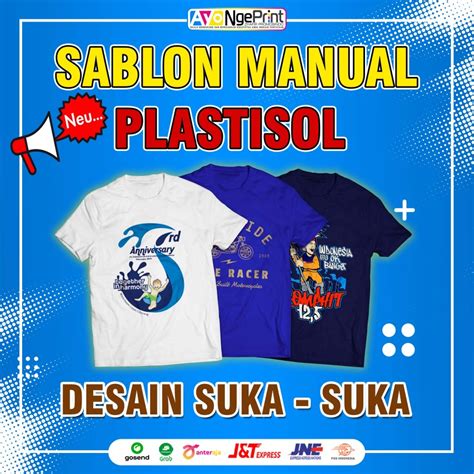 Cetak Sablon Kaos Distro dengan Tinta Plastisol Murah & Cepat | Ayongeprint.com