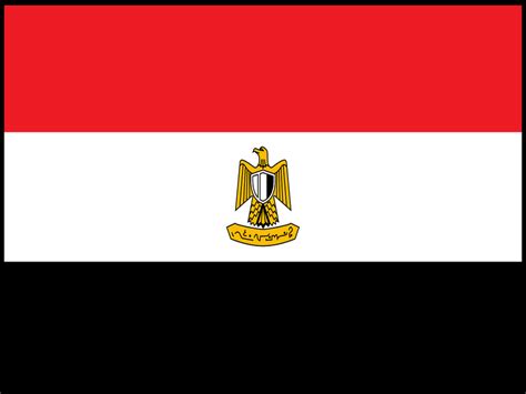 La bandera de Egipto