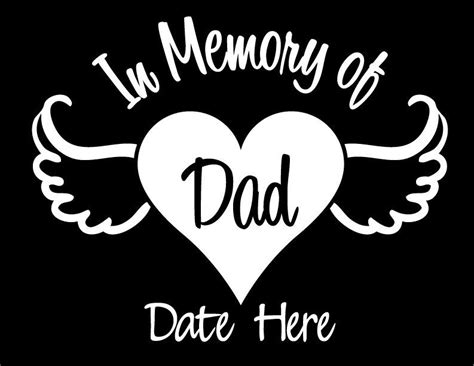 In Memory of Dad in Loving Memory in Loving Memory Car | Etsy | Loving ...