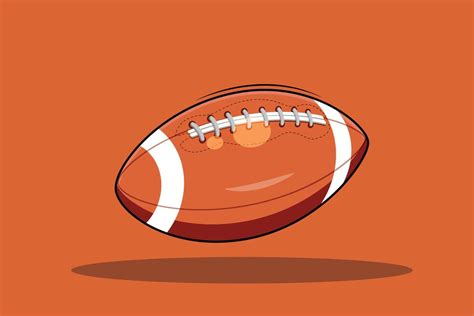 American football ball sport illustration 21821076 Vector Art at Vecteezy