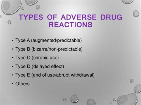 Adverse drug reactions