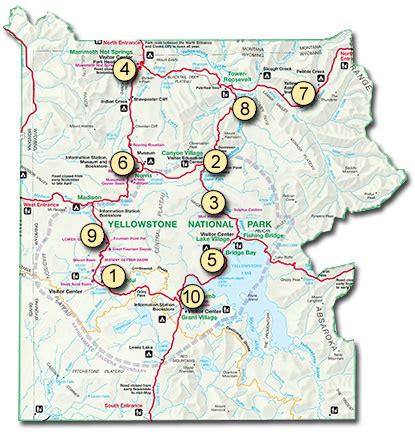Top 10 Attractions - Introduction to Yellowstone
