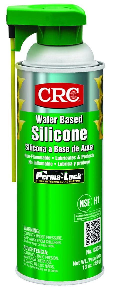 CRC Heavy Duty Water Based Silicone Lubricant, 13 oz Aerosol Can, Milky ...