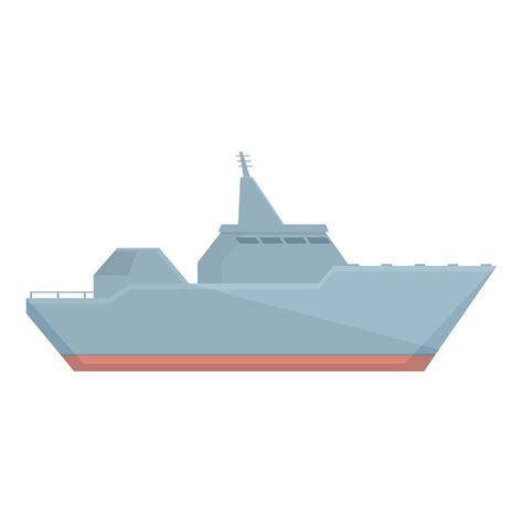 Naval ship icon cartoon vector. Military navy 16227758 Vector Art at ...