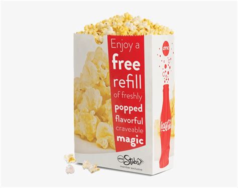 Download Free Large Popcorn Refill - Amc Large Popcorn | Transparent PNG Download | SeekPNG