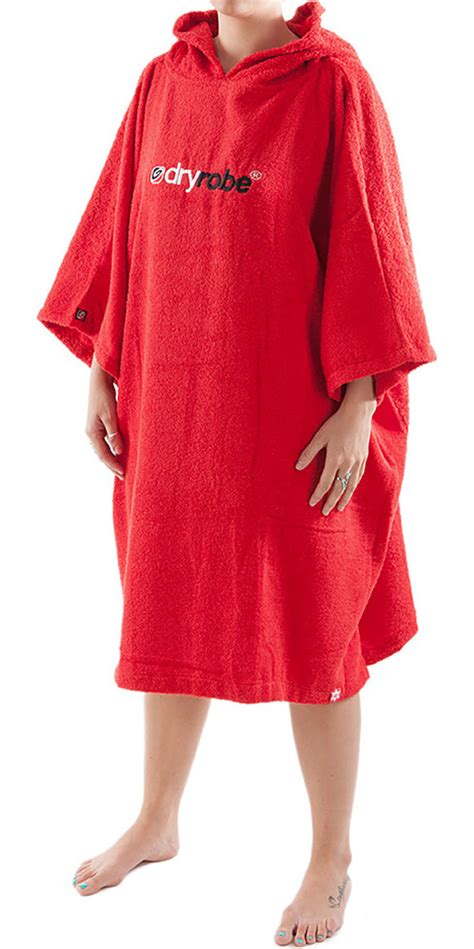 2019 Dryrobe Short Sleeve Towel Change Robe Poncho - Large in Red ...