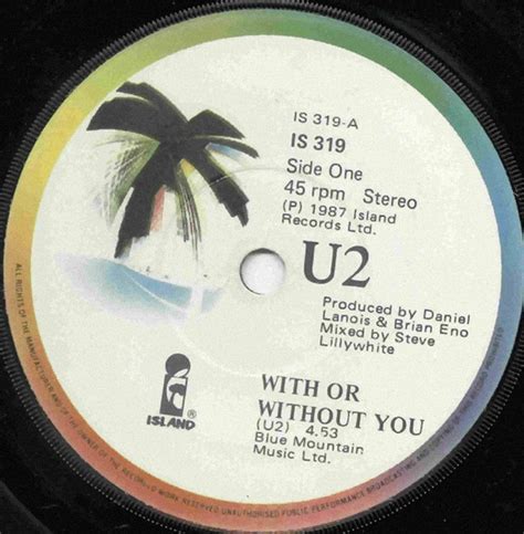 U2 - With Or Without You (1987, Vinyl) | Discogs