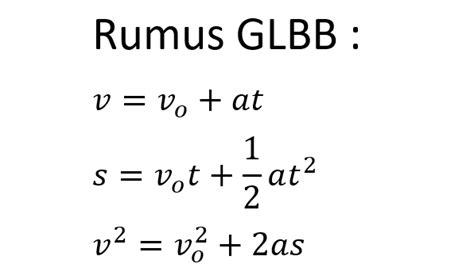 Rumus GLBB (Gerak Lurus Berubah Beraturan) Versi RumusHitung