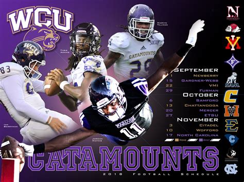 Purple & Gold: The 2018 Catamount Football Schedule