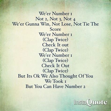 Softball Cheers Used When You Team Is Ahead Of The Game Or Any Other Time During The Game ...