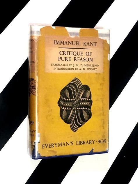 Critique of Pure Reason by Immanuel Kant (1945) hardcover book