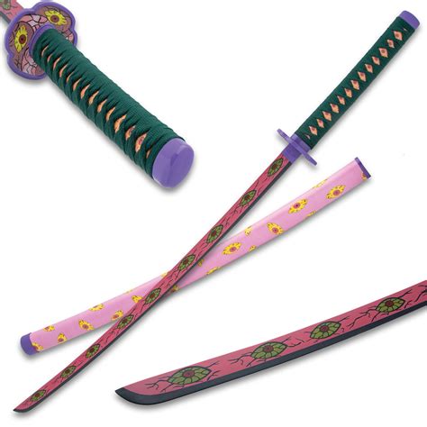 Kokushibo Demon Slayer Sword and Scabbard Carbon