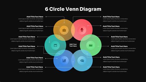 6 Circle Venn Diagram PowerPoint Template