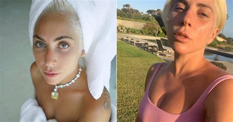 Lady Gaga's Best No-Makeup Selfies on Instagram | POPSUGAR Beauty