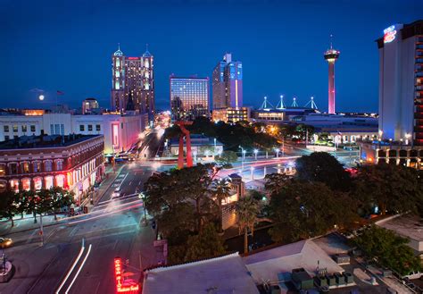 San Antonio City Skyline Blue Hour HDR | San antonio skyline, San antonio city, Things to do in ...