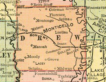 Monticello Arkansas Map | Zip Code Map