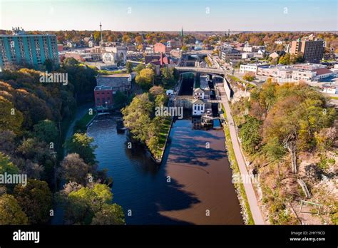 Cityscape of Lockport on a sunny day, New York, USA Stock Photo - Alamy