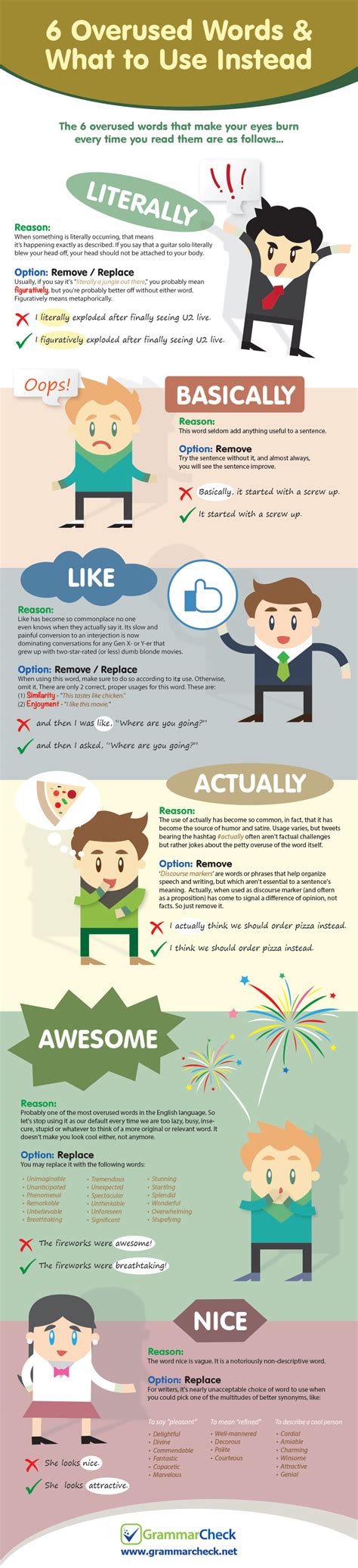 6 Overused Words & What to Use Instead (Infographic)