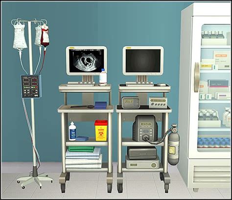 (2) Medical Monitor/Ultrasound 4t2 - moonlightdragon | Sims baby, Sims ...