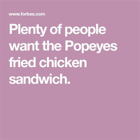 The Popeyes Fried Chicken Sandwich Is Back. Here’s What You’ll Find | Popeyes fried chicken ...