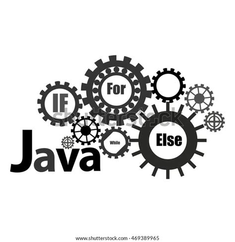 Monochrome Logo Java Programming Language Gears Stock Vector (Royalty Free) 469389965 | Shutterstock