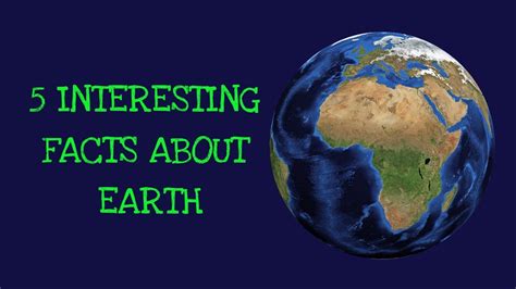 5 Interesting Facts About Earth |Interesting Science Facts For Kids ...