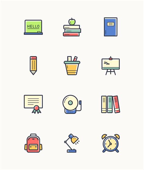 Free Back to School Vector Icons - Dreamstale