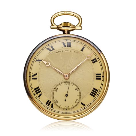 BREGUET, GOLD POCKET WATCH WITH GUILLOCHE DIAL, | Christie’s