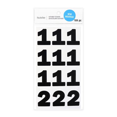 Black Number Stickers by Recollections™ | Michaels