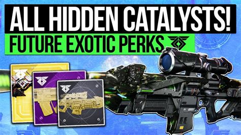 Destiny 2 | HIDDEN EXOTIC CATALYSTS & PERKS! Future Exotic Weapon Masterworks, New Perks ...