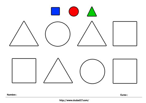 Fichas de Colores | Fichas, Formas preescolar, Material didactico primaria