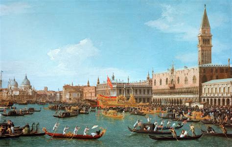 Venice / Il Bucintoro / Canaletto - Giovanni Antonio Canal (Canale as art print or hand painted oil.