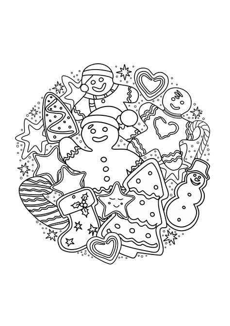 Christmas tree and other Christmas items - Christmas Kids Coloring Pages