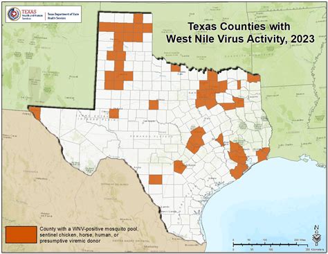 2023 Texas West Nile Virus Maps | Texas DSHS