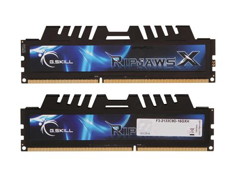 G.SKILL Ripjaws X Series 16GB (2 x 8GB) DDR3 2133 (PC3 17000) Desktop Memory Model F3-2133C9D ...