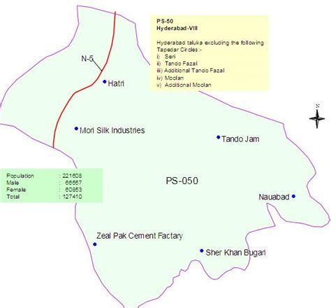 PS-50 Hyderabad Sindh Constituency Map – Paki Mag