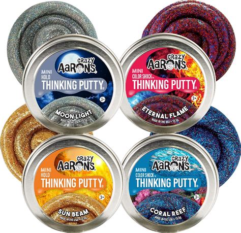 Crazy Aaron's Putty Mini Tins Treasure Surprise Peel To Reveal (Collect ...