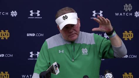 @NDFootball Brian Kelly Press Conference (03.29.18) - YouTube