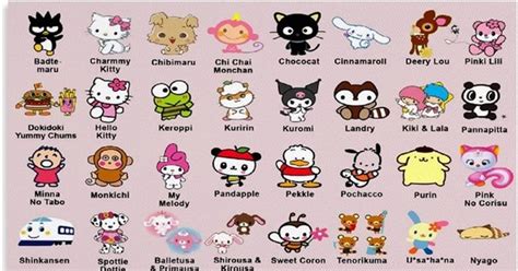 Hello Kitty Characters