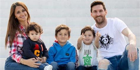 Leo Messi's son, Mateo, celebrates the opposing team's goal