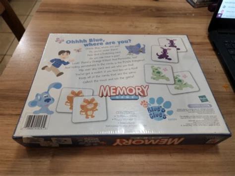 Blue's Clues Memory Game Matching Picture Game Ages 3+ Milton Bradley ...