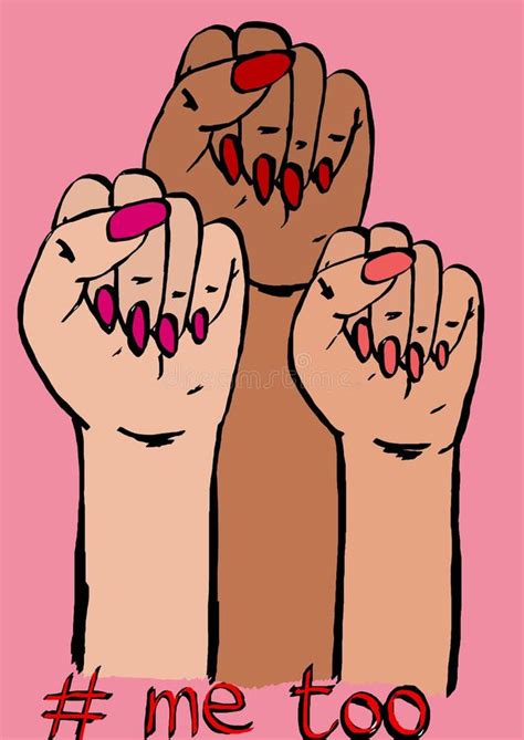 Me too on women hand stock vector. Illustration of campaign - 136685174