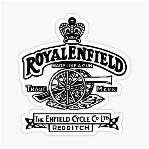 Royal Enfield Motorcycles Vintage Logo Sticker By Ratpack4 | ubicaciondepersonas.cdmx.gob.mx