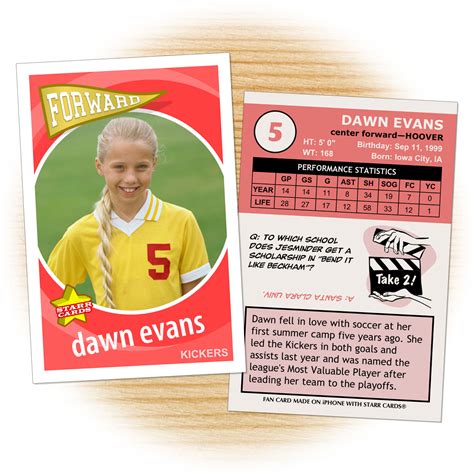 Custom Soccer Cards - Retro 60™ Series Starr Cards