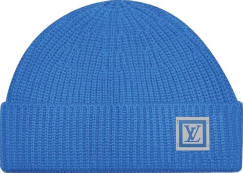 Louis Vuitton Blue Ribbed 'Hipster' Beanie | INC STYLE