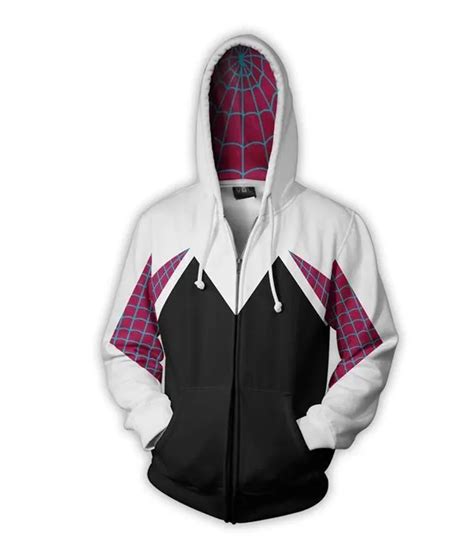 Stacy Gwen Hoodie | Spider-Man Gwen Hoodie - Jacket Hub