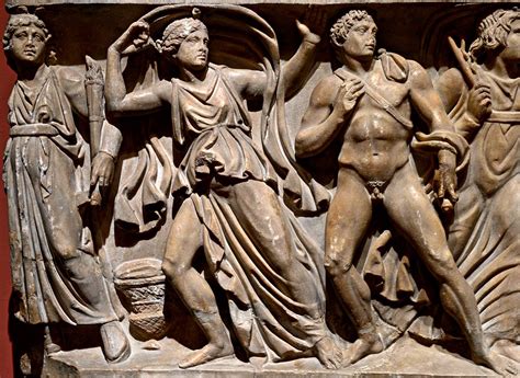 Erinys, Electra and Orestes (a close-up of relief “Orestes slaying Aegisthus and Clytemnestra ...