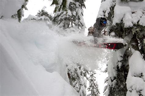 Snowboarding Stevens Pass Ski Resort Wenatchee Washington USA