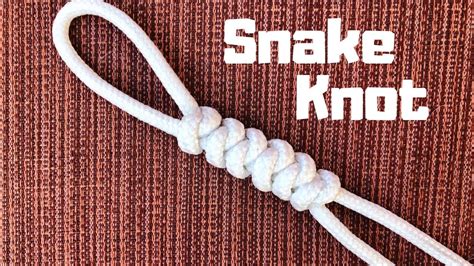 How to tie the Snake Knot (easy method) - YouTube